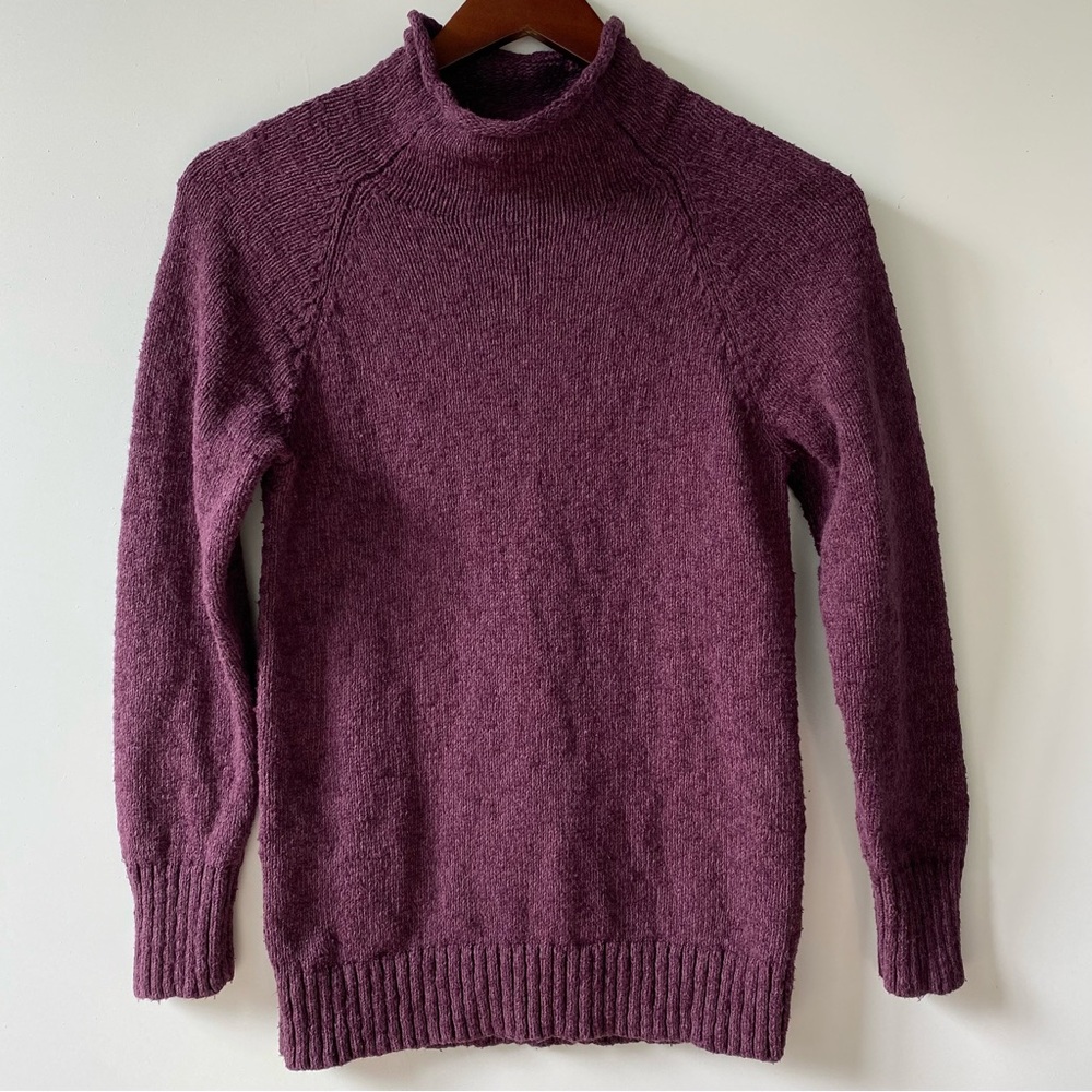 L.L. Bean Deep Plum Knit Sweater